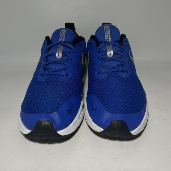 Nike Blue and Yellow Men's Sneakers - Picture 2 of 14